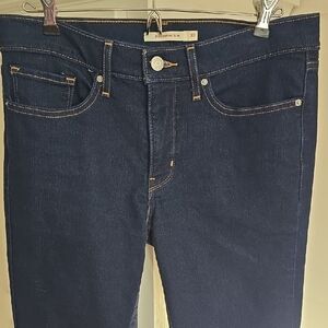 Levi's Women's Straight Leg Jeans - Dark Blue 312 Shaping Slim Stretch